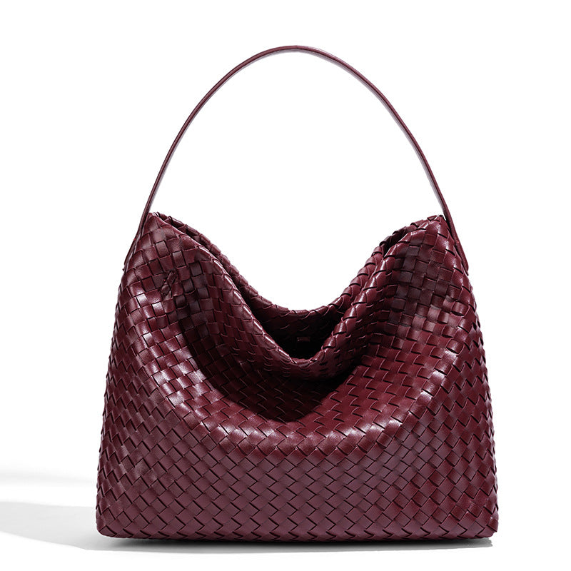 New Frosted Hand-woven Fashionable Large Capacity Handbags