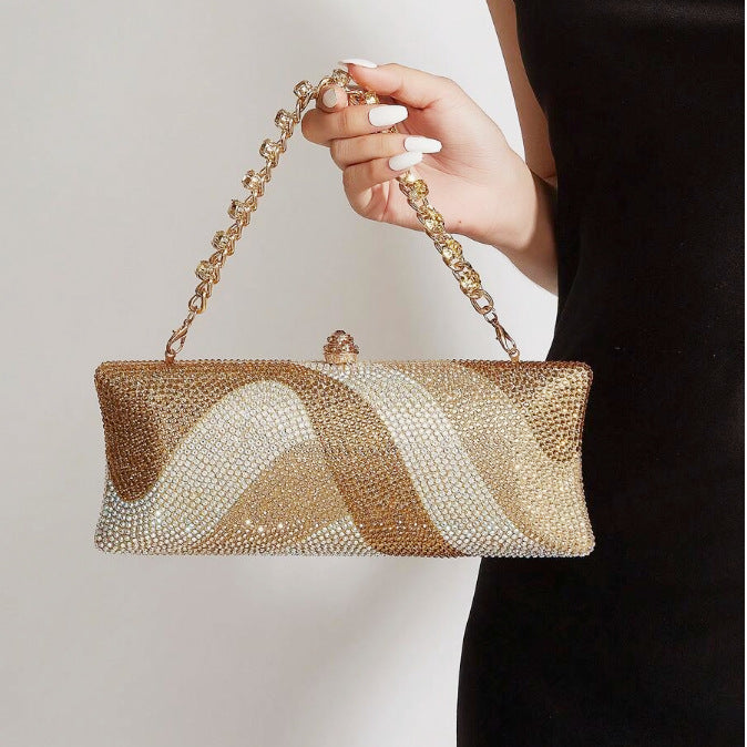 Women's Full Diamond Wedding Bridesmaid Party Rhinestone Dinner Bag