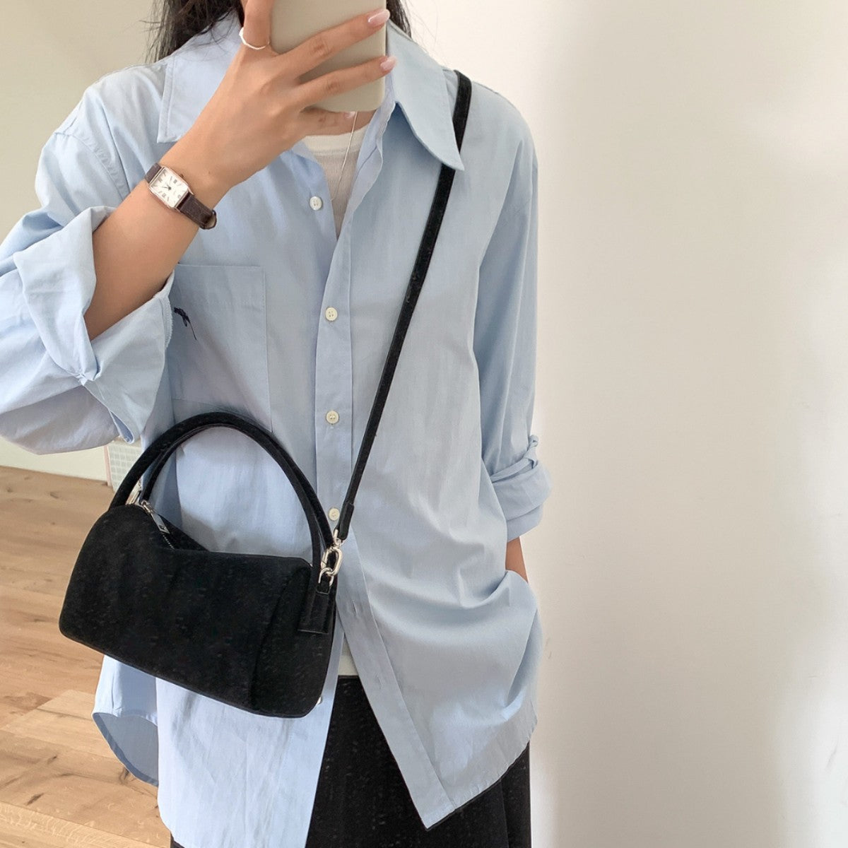 Suede Boston Solid Color Fashion Versatile Korean Style Small Square Bags