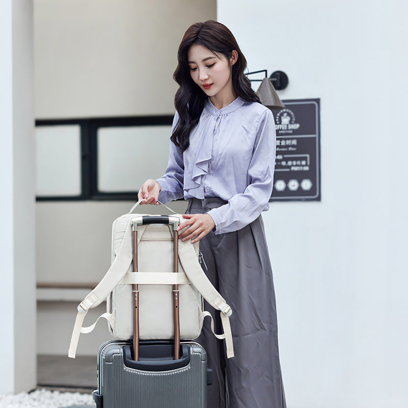 Women's Fashionable Large Capacity Commute Computer Simple Business Backpack