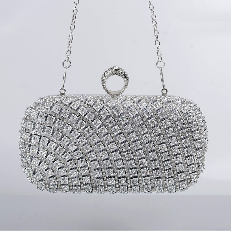 Women's Big Rhinestone Clutch Glitter Suitable For Party Wedding Bride Bags