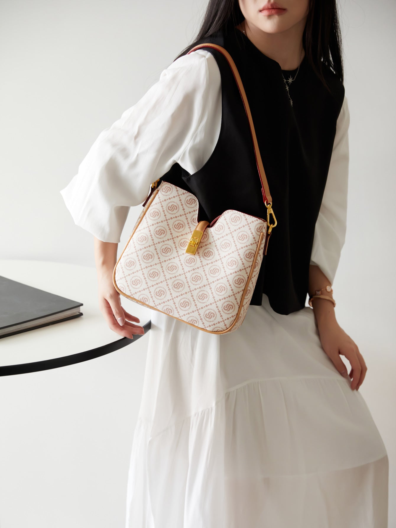 Women's Trendy Mom Simple Fashion Soft Leather Tote Bag