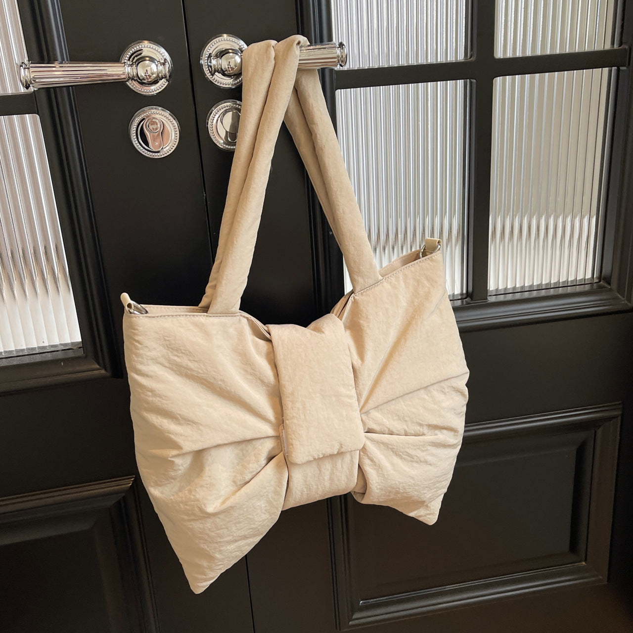 Design Bowknot Summer Large Capacity Nylon Women's Shoulder Bag