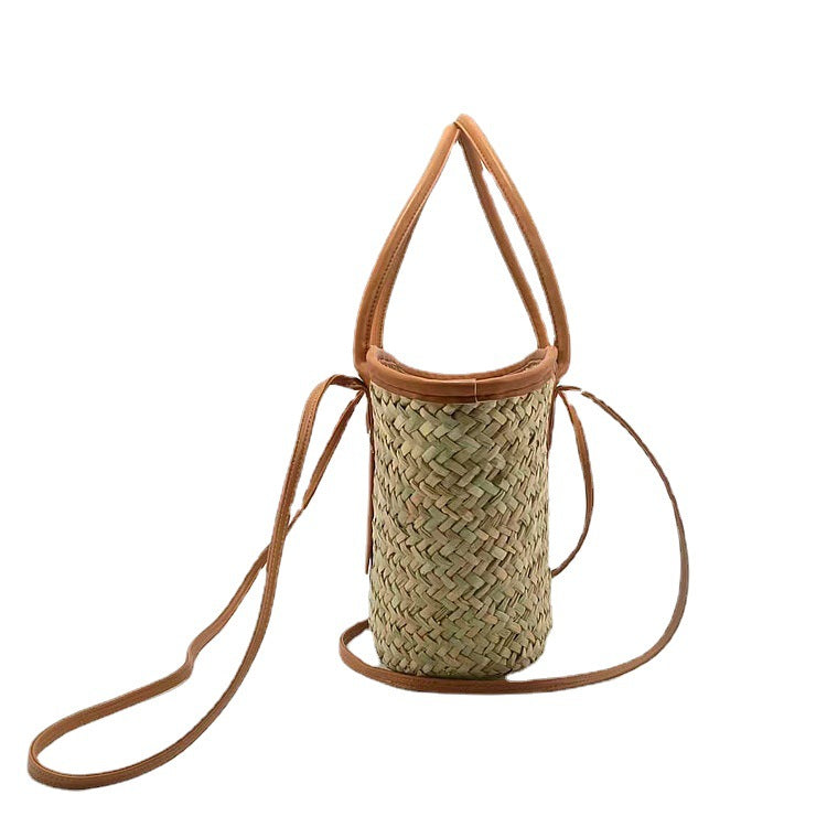 Grass Portable Seaside Holiday Double Fight Women's Messenger Bag