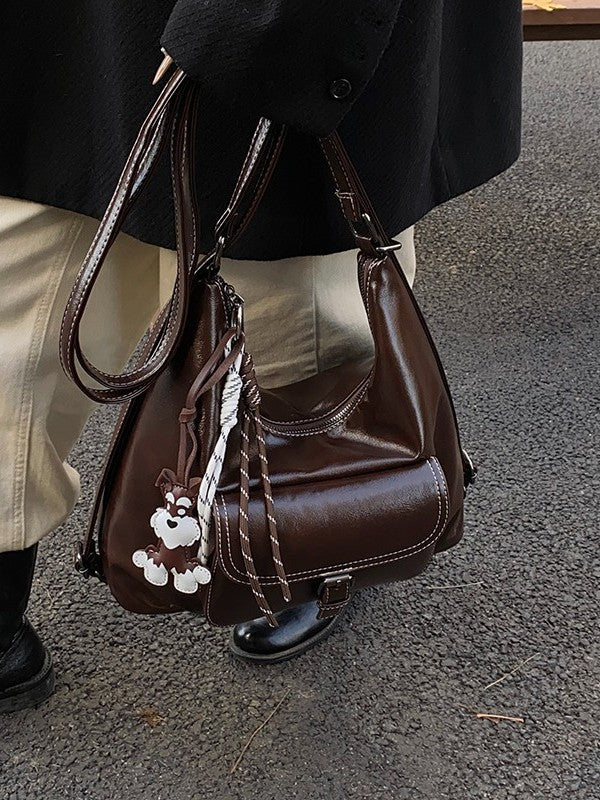 Women's Fashionable Retro Simple Large Capacity Commuter Women's Messenger Bag