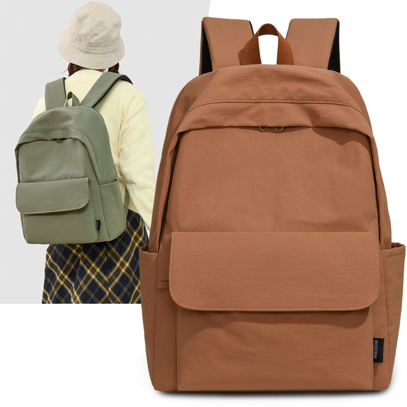 Men's Junior High Simple Large Capacity Waterproof Backpacks