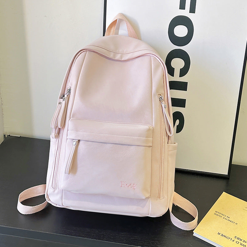 Sweet Style Milky White Pink Female Soft Good-looking Class Commuter Backpacks