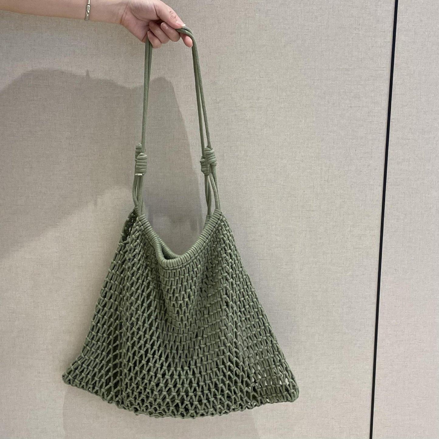 Large Capacity Woven Summer Hollow Straw Seaside Holiday Underarm Tote Bags