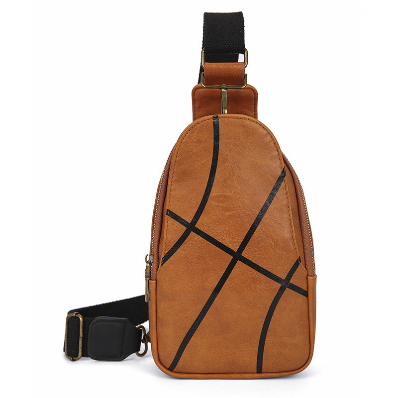 Women's High-grade Leather Printing Fashion Niche Women's Chest Bag, Fanny Pack
