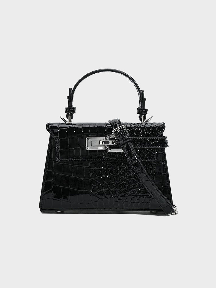 Women's Niche High-grade Crocodile Pattern Kelly Fashion Bags