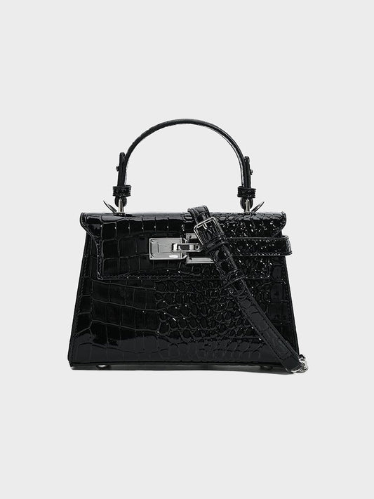 Women's Niche High-grade Crocodile Pattern Kelly Fashion Bags