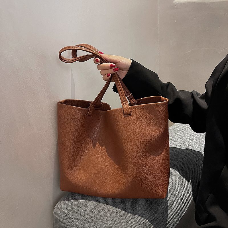Big Super Soft Large Capacity Texture Niche Tote Bags