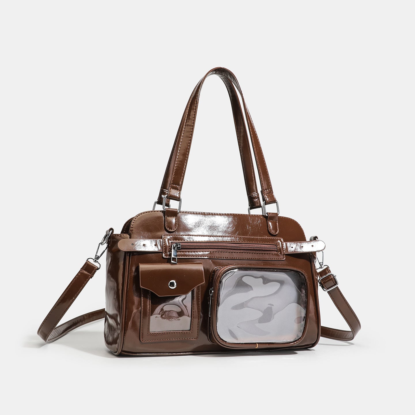 Women's Retro Cartoon Niche Large Capacity Commuter Dark Backpacks