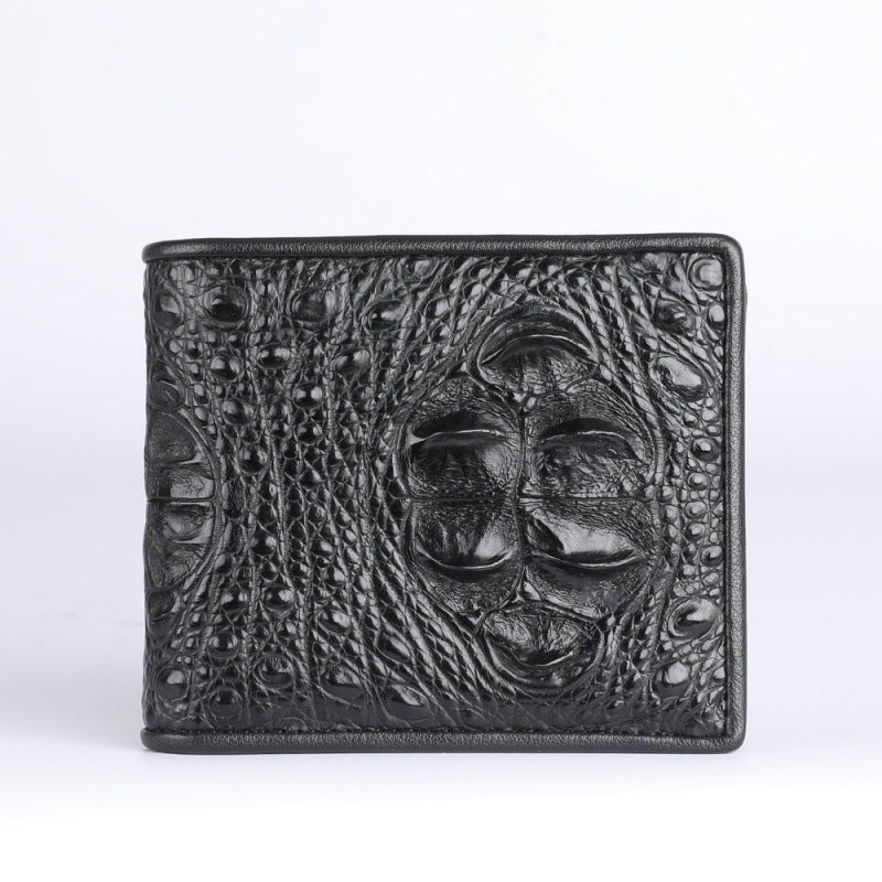 Men's Crocodile Leather Genuine Horizontal Business Fashion Men's Wallet