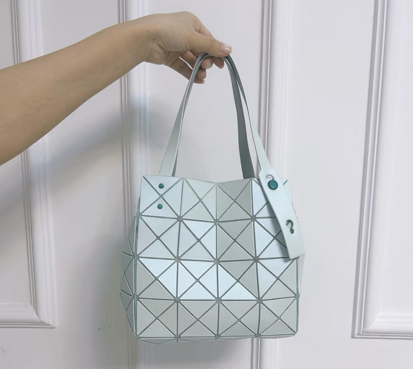 Box Geometric Diamond Quilted Diagonal Single Handbags