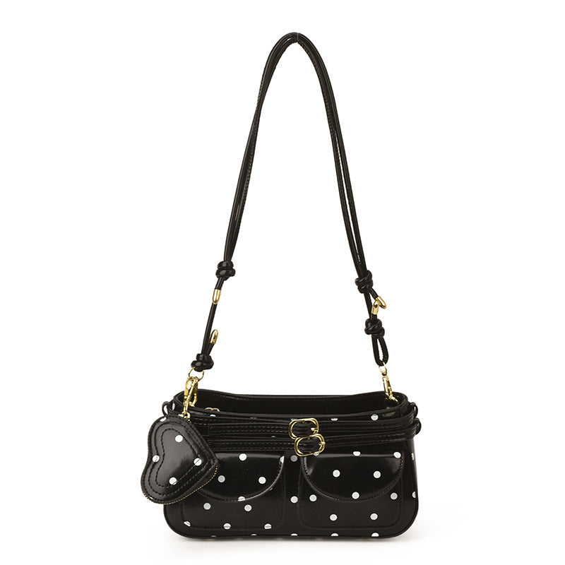 Korean Simple Polka Dot Underarm Spring Fashion Beautiful Personality Bags