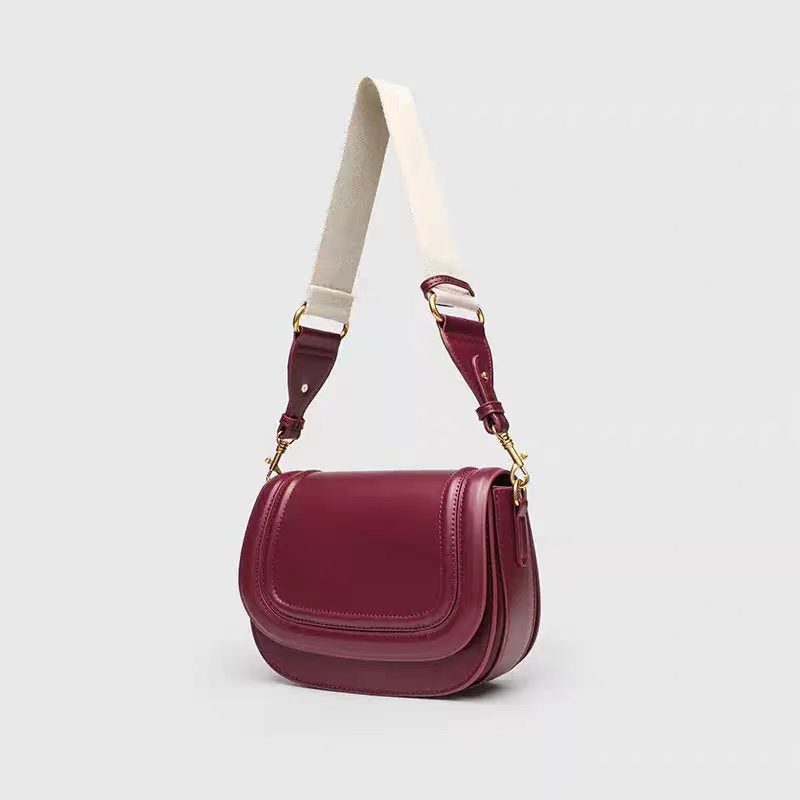 Elegant Fashion Saddle Trendy High-grade Underarm Women's Handbag