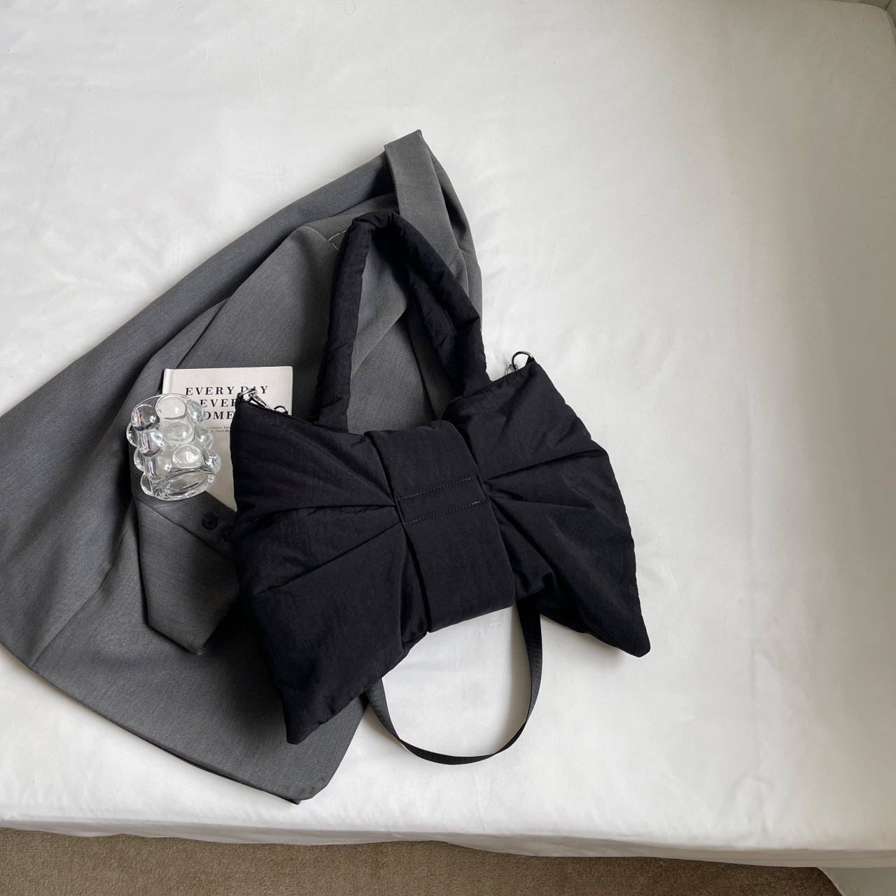 Design Bowknot Summer Large Capacity Nylon Women's Shoulder Bag