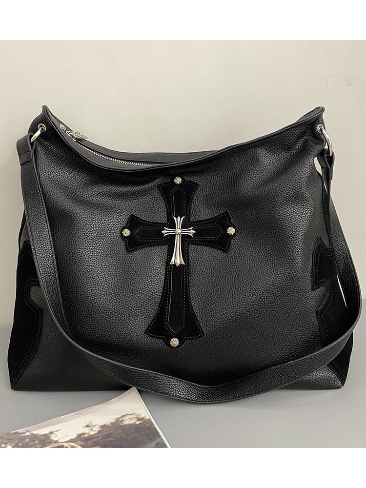 Niche Advanced Cross Retro Big Large Capacity Commuter Women's Messenger Bag