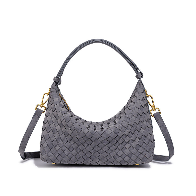 Women's Frosted Woven Niche High-grade Underarm Fashion Women's Handbag