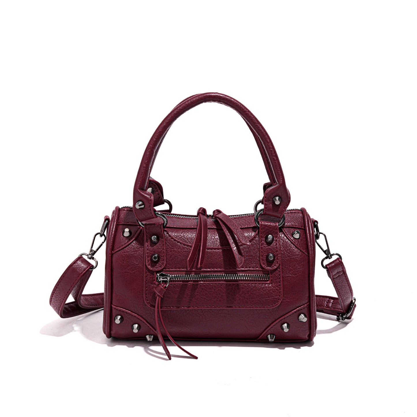 Women's Fashion Rivet Large Capacity Pillow Bowling Bags