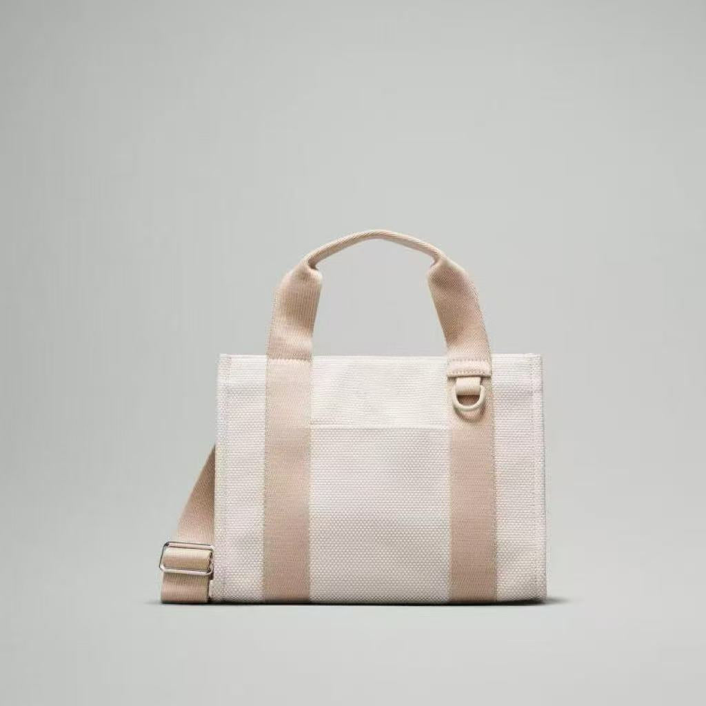 Women's Two-color Canvas Three-dimensional Portable Large Capacity Women's Messenger Bag