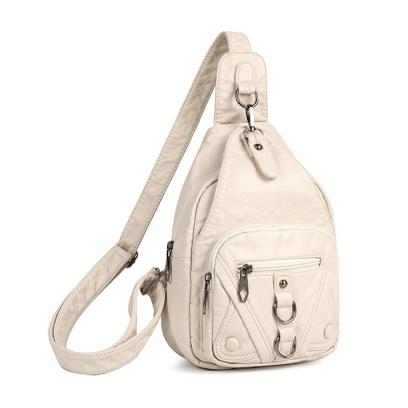 Women's Fashion Retro Large Capacity Convenient For Going Out Women's Chest Bag, Fanny Pack