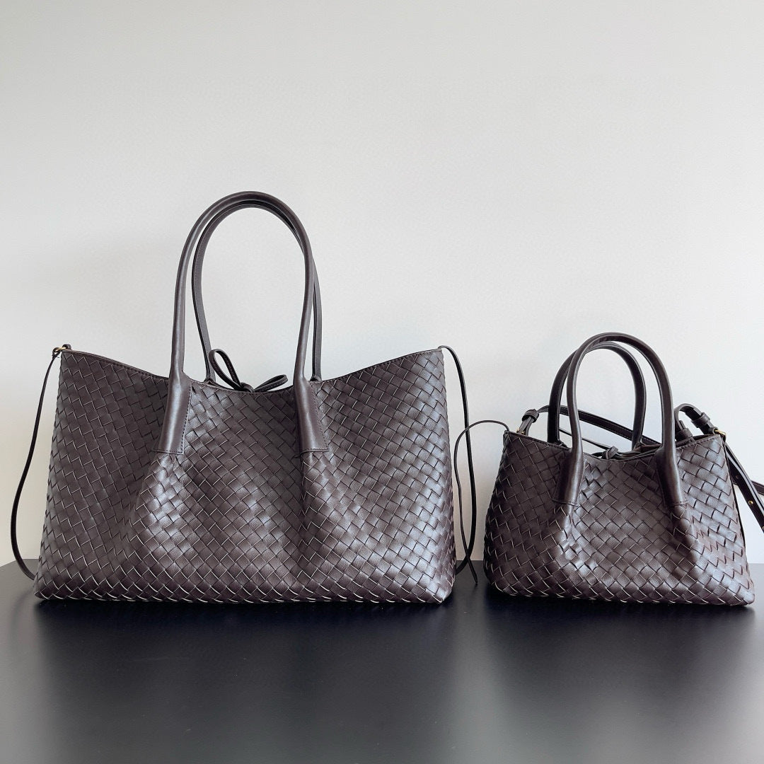 Cattle Leather Detachable Strap Double-sided Use Women's Handbag