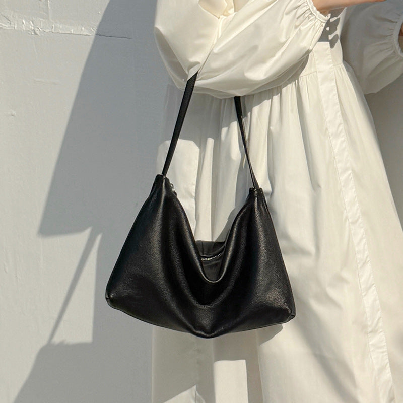 Women's Top Layer Soft Cowhide Loose Feeling Leisure Commute Tote Bags