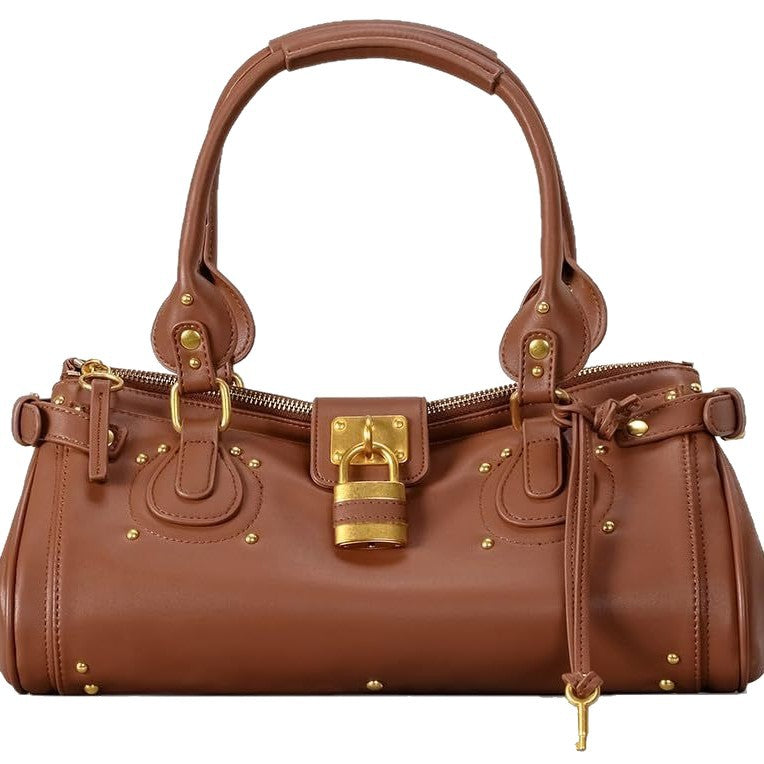 Women's Portable Underarm Retro Distressed Rivet Chloe Women's Messenger Bag