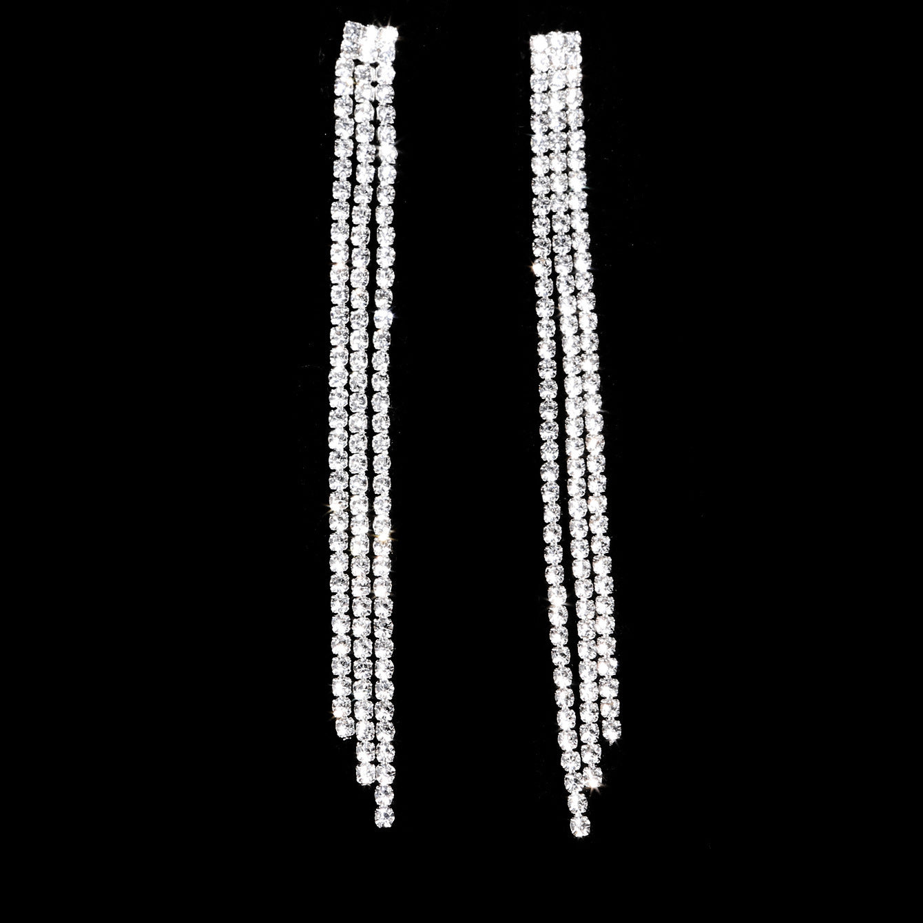 Bridal Rhinestone Necklace Tassel Eardrops Diamond Bracelet Dinner Bag