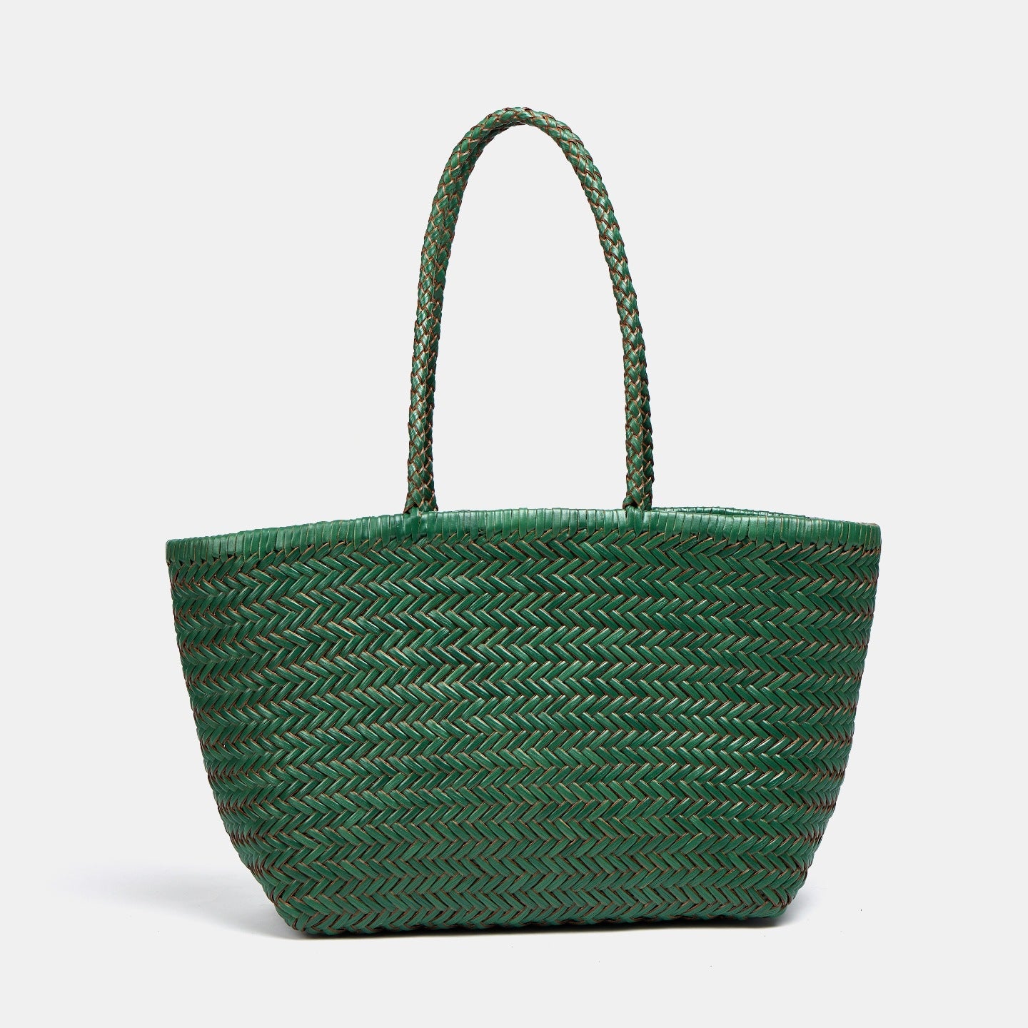 Women's Leather French Retro Vegetable Basket Large Women's Handbag