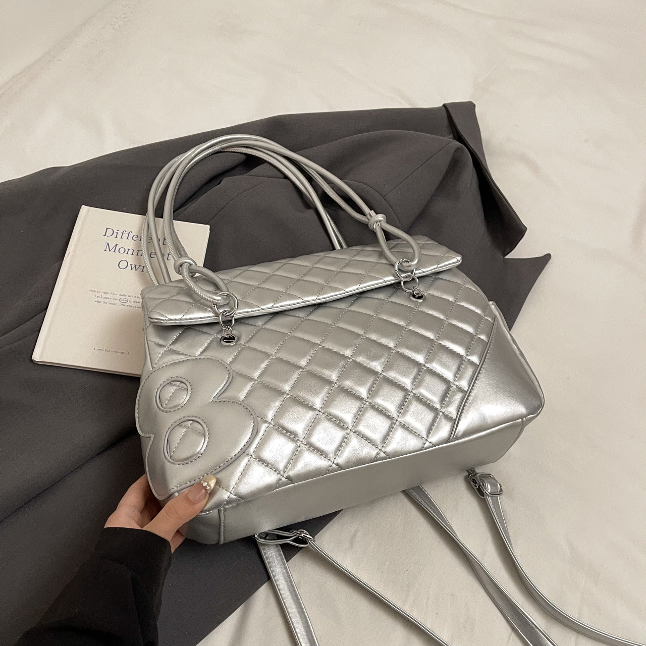 Simple Rhombus Fashion Personality Beautiful Large Bags