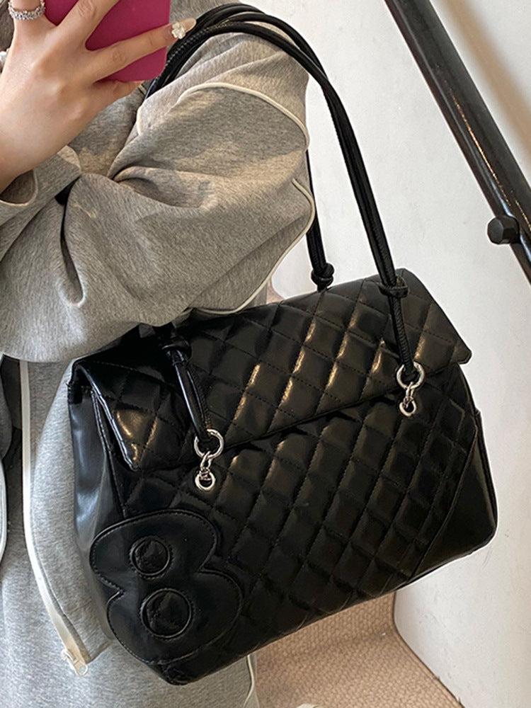 Simple Rhombus Fashion Personality Beautiful Large Bags