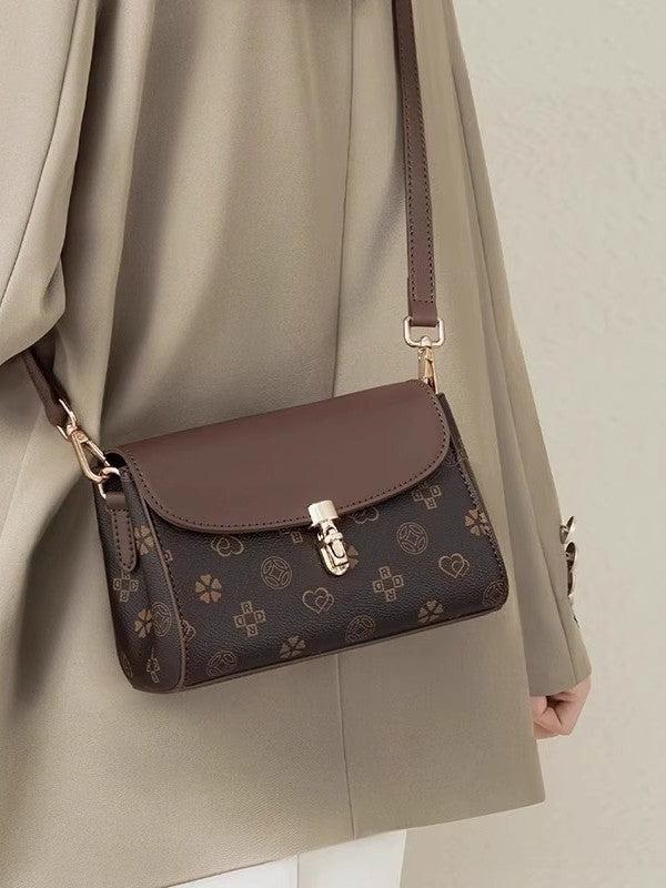 Women's Versatile High Quality Single Vintage Printing Female Women's Shoulder Bag