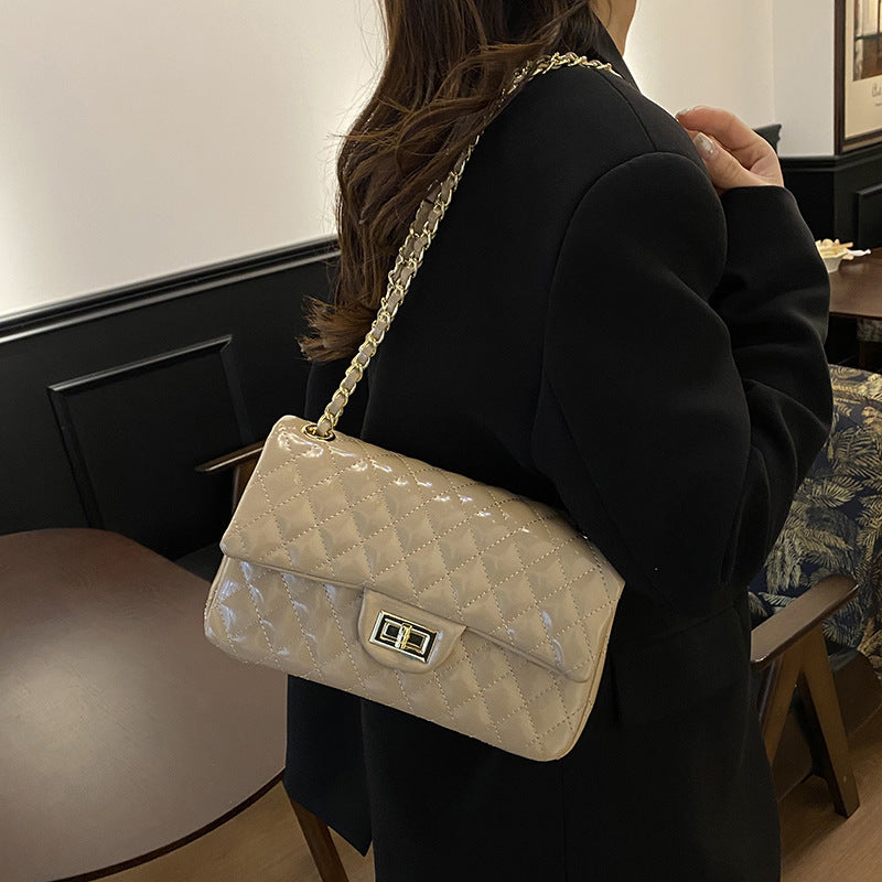 Women's Classic Style Rhombus Chain Summer Flap Women's Shoulder Bag