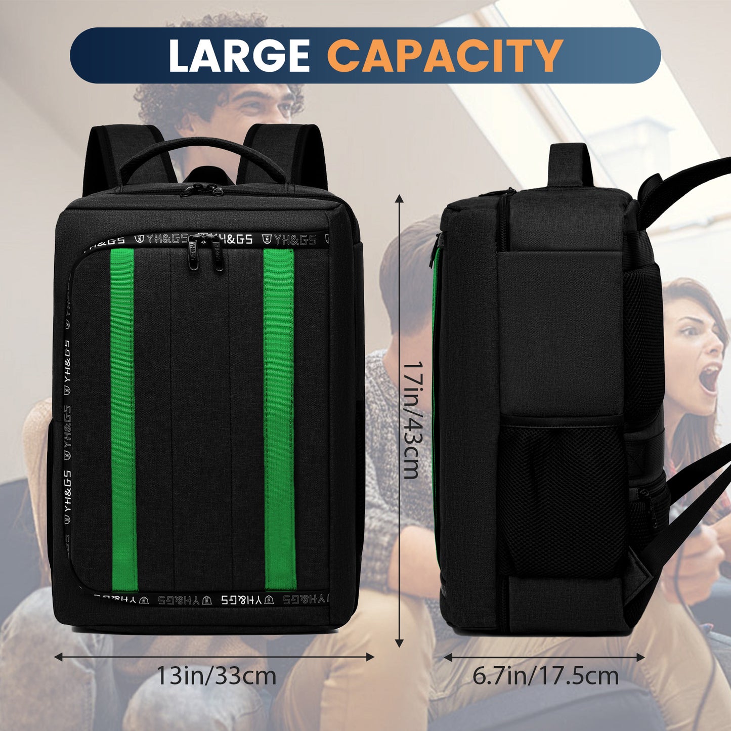 Storage Large Capacity Oxford Cloth Waterproof Game Machine Laptop Bag