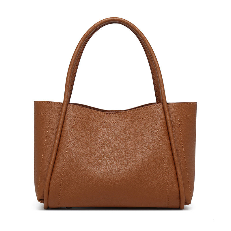 Women's Niche Soft Leather Vegetable Basket High Sense Large Women's Handbag
