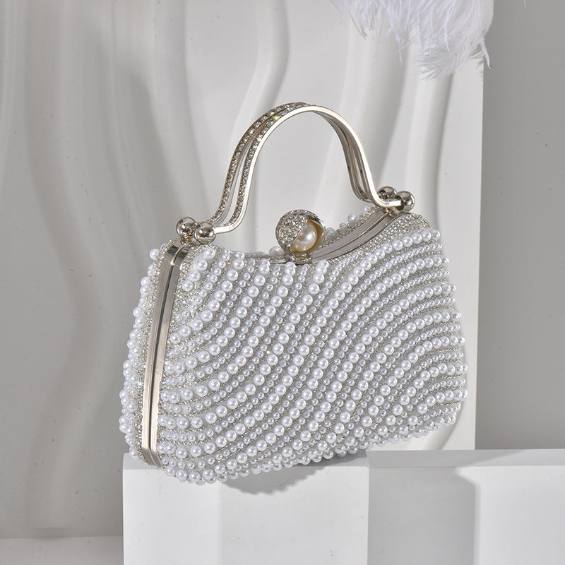 Slouchy Fashion Pearl High Sense Underarm Bags