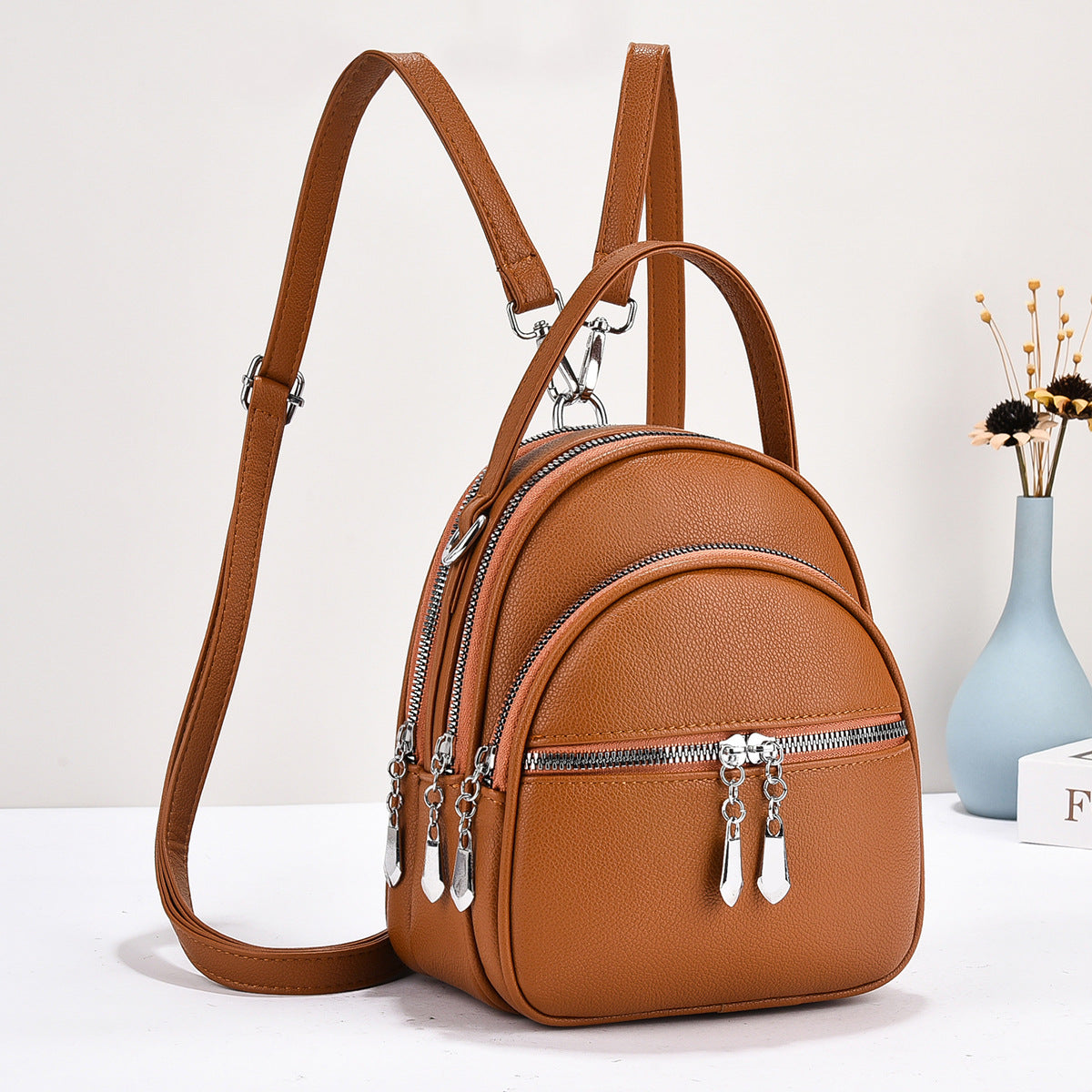 Women's Simple Elegant Korean Style Fashionable Personality Backpacks