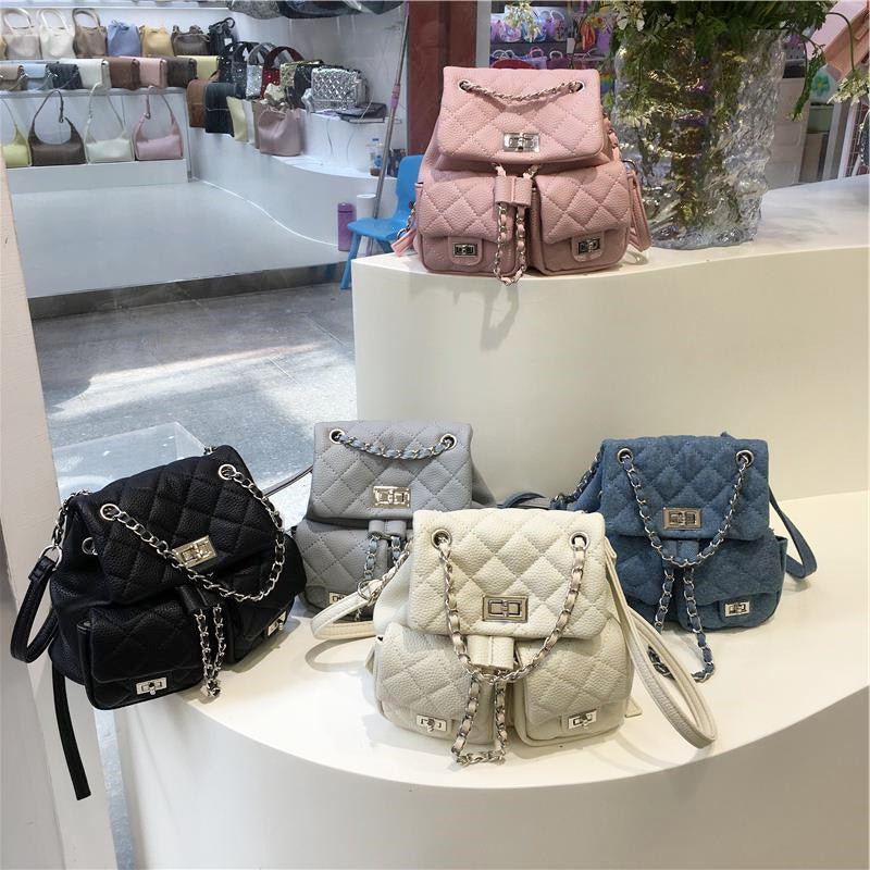 Cabinet Sense Classic Style Rhombus Chain Women's Handbag