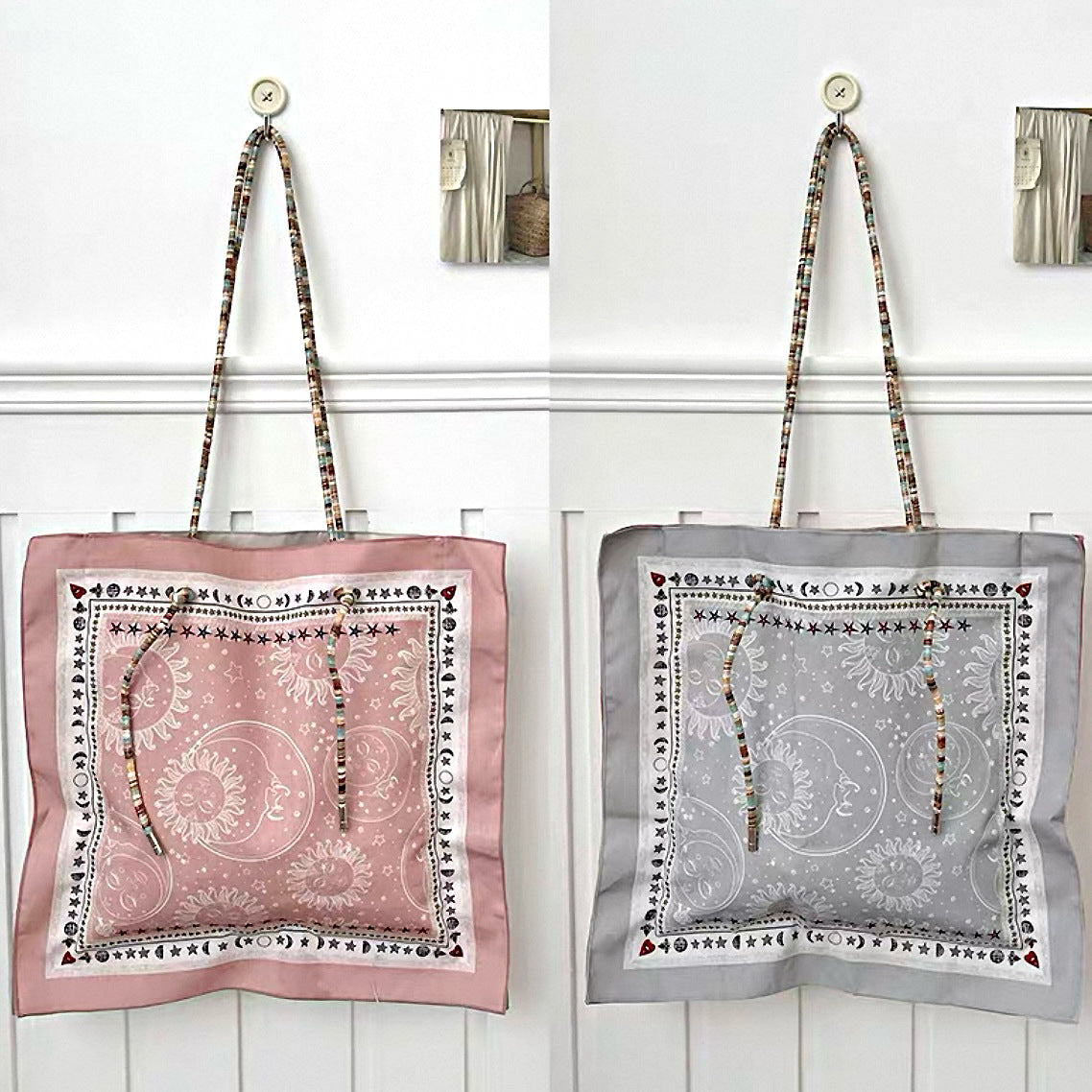 Large Capacity Duplex Printing Elegance Retro Women's Messenger Bag