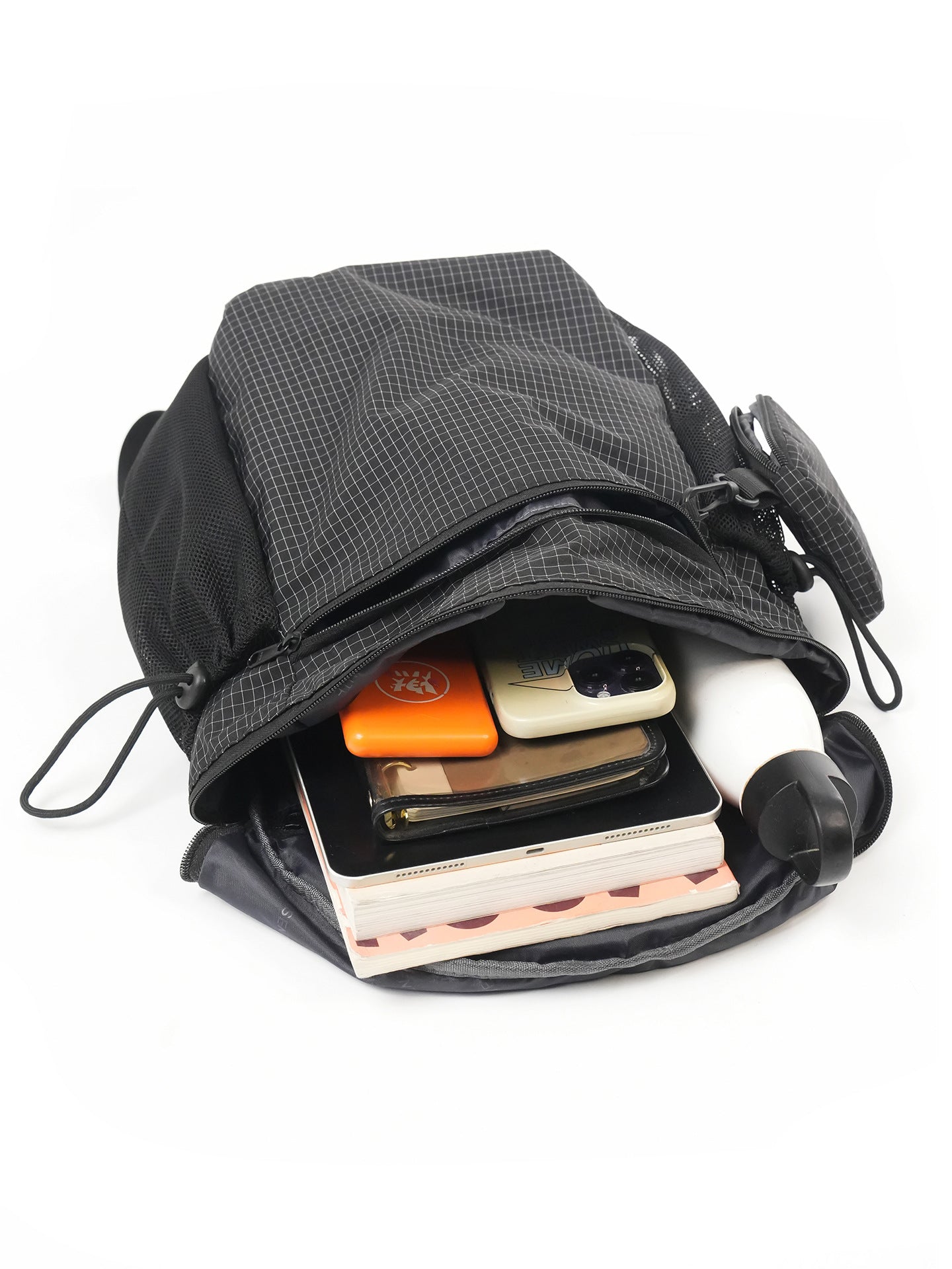 Men's & Women's Mechanical Style Checked Lightweight Climbing College Leisure Backpack