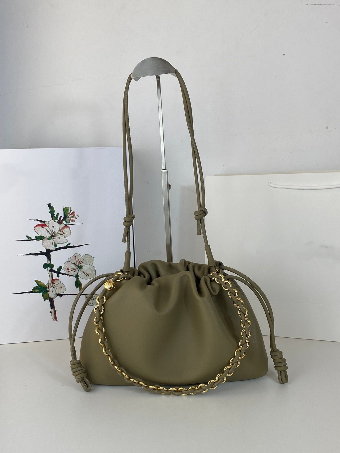 Cloud Drawstring Ruffle Lucky Large Capacity Fashion Women's Messenger Bag