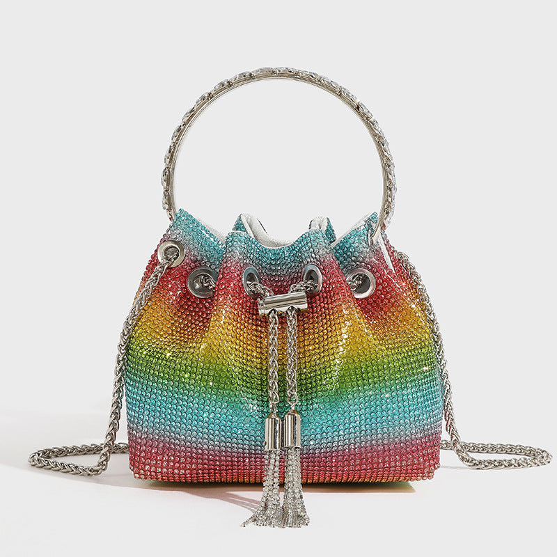 Women's Rhinestone Premium Dinner Acrylic Fashion Diamond Shoulder Bags