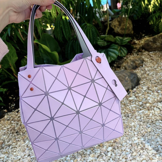 Box Geometric Diamond Quilted Diagonal Single Handbags