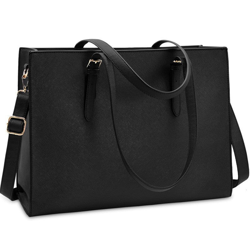 Women's Cross Pattern Large Temperament Wild Laptop Bag