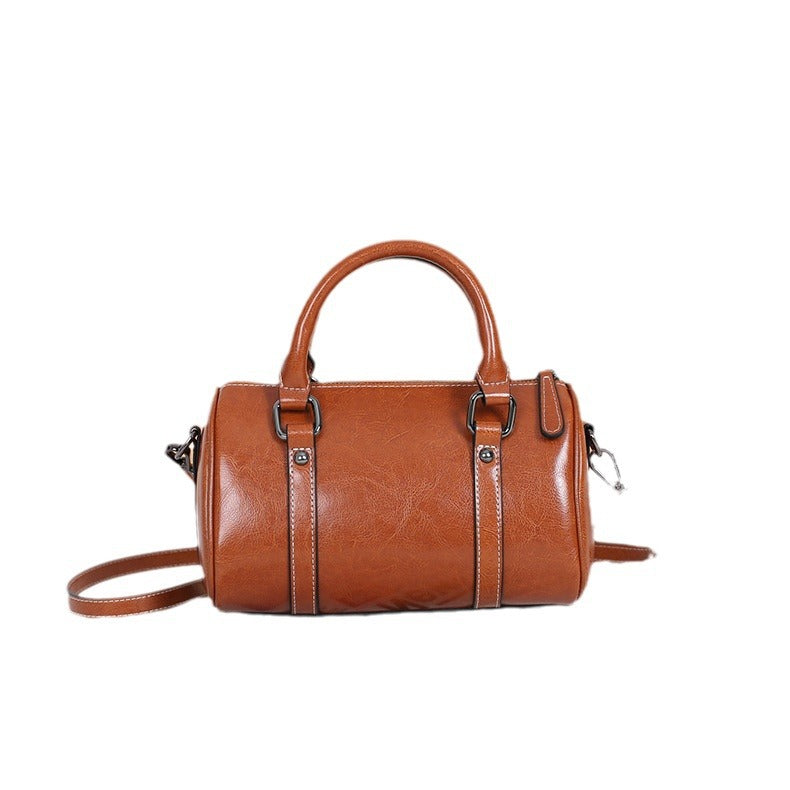 Women's Leather For Oil Wax Cowhide Trendy High-grade Bags