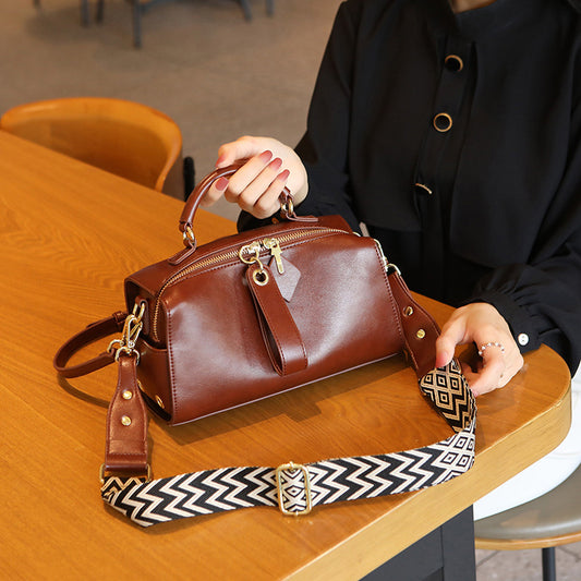 Women's Temperament Pillow Fashion Underarm Female Genuine Leather Women's Shoulder Bag