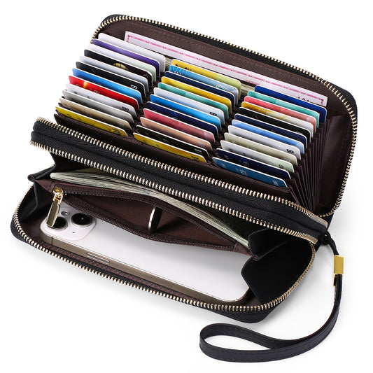 Long Pu Leather Multifunctional Clutch Bank Storage Double Ladies Wallet